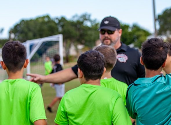 Eric Reikenis as a soccer coach